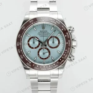 Rolex Daytona 116506 Platinum Gümüş Super Clone ETA Saat kırp kapak