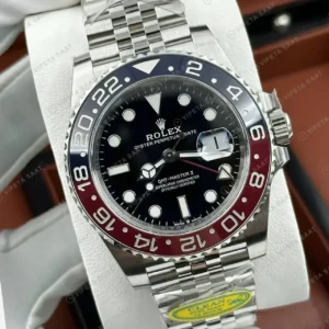 Rolex GMT-Master II Pepsi 126710BLRO Jubilee Super Clone ETA Saat kırp kapak