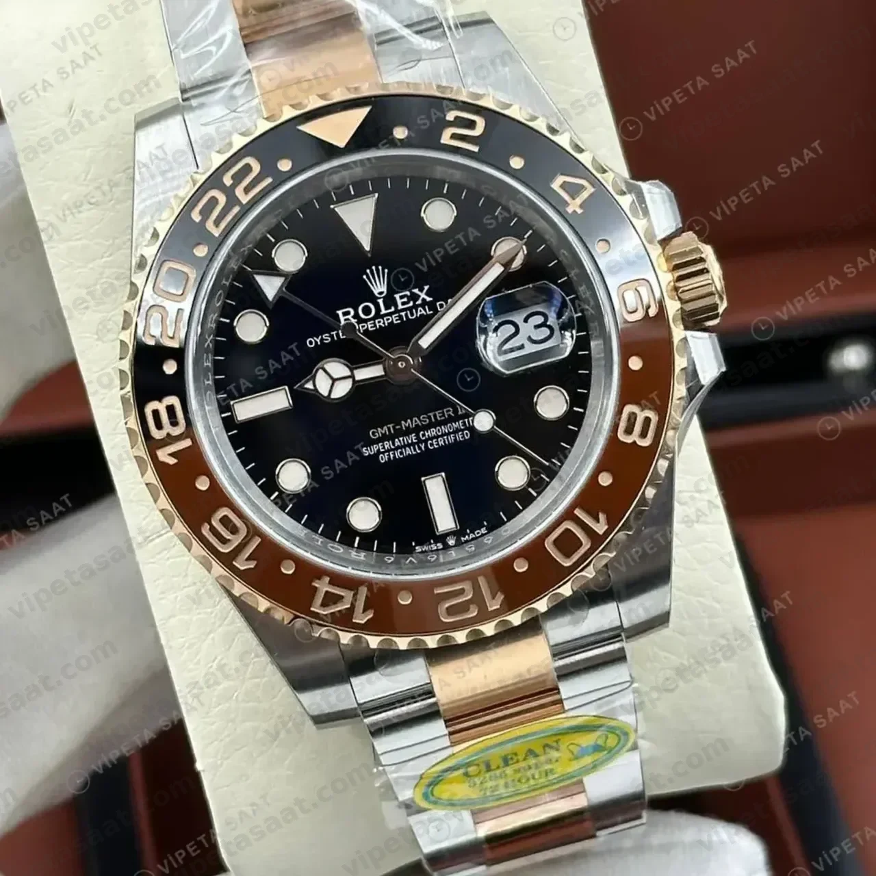 Rolex GMT-Master II 126711CHNR Root Beer Clean Factory Super Clone ETA Saat - Görsel 2