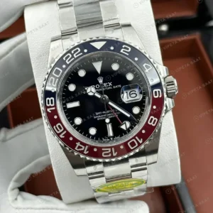 Rolex GMT-Master II 126710BLRO Pepsi 40mm Oyster Super Clone ETA Saat kırp kapak