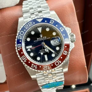 Rolex GMT-Master II 126710BLRO Pepsi Jubilee Mk3 Bezel Super Clone ETA Saat kırp kapak