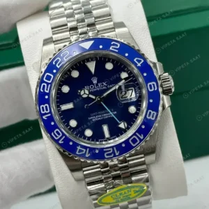 Rolex GMT-Master II Batgirl 126710BLNR Jubilee Super Clone ETA Saat kırp kapak