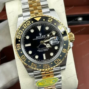 Rolex GMT-Master II 116713LN Zombi Two Tone Jubilee Super Clone ETA Saat kırp kapak