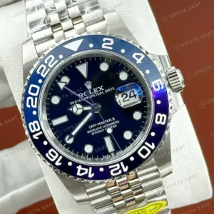 Rolex GMT-Master II 126710BLNR Batgirl Mavi New Jubilee Super Clone ETA Saat kırp kapak