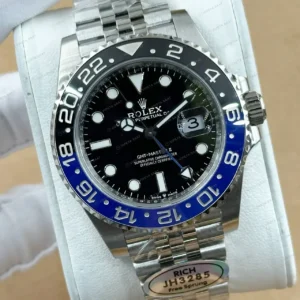 Rolex GMT-Master II 40mm 116710LN Rıch Factory Jubilee Super Clone ETA Saat kırp kapak