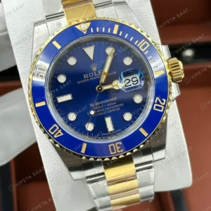 Rolex Submariner Bluesy 126613LB Two-Tone Mavi 41 mm Super Clone ETA Saat kırp kapak