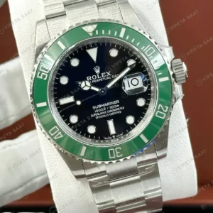 Rolex Submariner 126610LV 41 mm kermit Siyah Kadranlı Super Clone ETA Saat kırp kapak