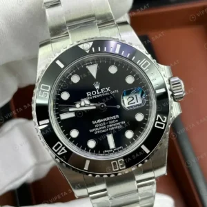 Rolex Submariner 126610LN 41 mm Siyah Kadranlı Seramik Super Clone ETA Saat kırp kapak