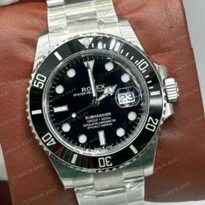 Rolex Submariner 126610LN 41 mm Siyah Kadranlı Super Clone ETA Saat kırp kapak