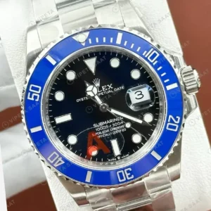 Rolex Submariner 126610LN 41 mm Mavi Kadranlı Super Clone ETA Saat kırp kapak