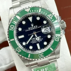Rolex Submariner 126610LV 41 mm kermit Siyah Kadranlı Jubilee Super Clone ETA Saat kırp kapak