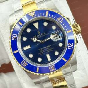 Rolex Submariner 126613LB 41 mm bluesy Mavi Kadranlı Sarı Altın İki Renk Super Clone ETA Saat kırp kapak