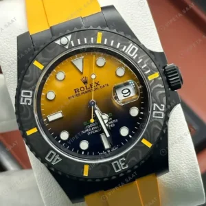 Rolex Submariner 126610LN 41 mm Sarı Kadranlı Super Clone ETA Saat kırp kapak
