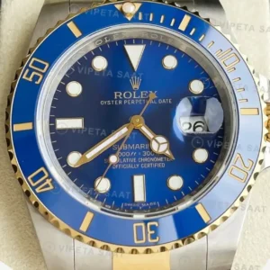 Rolex Submariner Bluesy 126613LB 41 mm Two-Tone Super Clone ETA Saat kırp kapak
