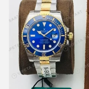 Rolex Submariner Bluesy 116613LB 40 mm Two-Tone Super Clone ETA Saat kırp kapak