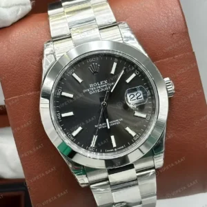Rolex Datejust 126300 Rhodium Dial Oyster Super Clone ETA Saat kırp kapak