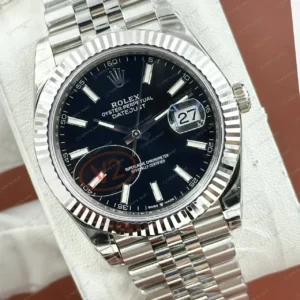 Rolex Datejust 126334 Black Dial Jubilee Super Clone ETA Saat kırp kapak