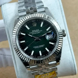 Rolex Datejust 41 mm 126334 Jubilee Green Ombre Dial Super Clone ETA Saat kırp kapak