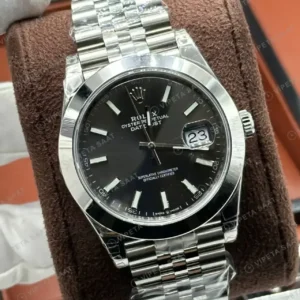 Rolex Datejust 126300 Rhodium Kadranlı Jubilee Smooth Super Clone ETA Saat kırp kapak