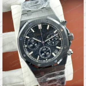 Audemars Piguet 26470ST Siyah Kadranlı Kronograf Bilezik Super Clone ETA Saat kırp kapak