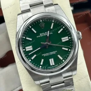 Rolex Datejust 126234 41 mm fluted Yeşil Kadranlı 2 Super Clone ETA Saat kırp kapak