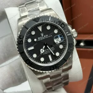 Rolex Yacht-Master 226627 42 mm Siyah Kadranlı Titanyum Seramik Super Clone Eta Saat kırp kapak