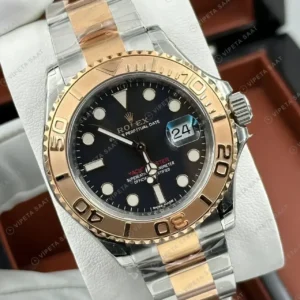 Rolex Yacht-Master 40 126621 Siyah Kadran Everose Rolesor Super Clone ETA Saat kırp kapak