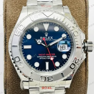 Rolex Yacht-Master Mavi Kadran Çelik 40mm Super Clone ETA Saat kırp kapak