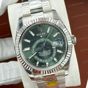 Rolex Sky-Dweller 42 336933 Yeşil Kadran Two Tone Jubilee Super Clone Eta Saat kırp kapak