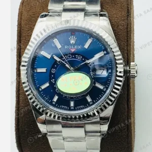 Rolex Sky-Dweller Mavi Kadran Çelik 42mm Super Clone ETA Saat kırp kapak