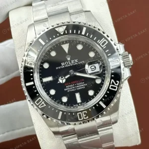 Rolex Sea-Dweller 126603 43 mm Siyah Kadranlı Super Clone ETA Saat kırp kapak