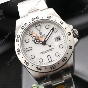 Rolex Explorer Beyaz Super Clone ETA Saat kırp kapak