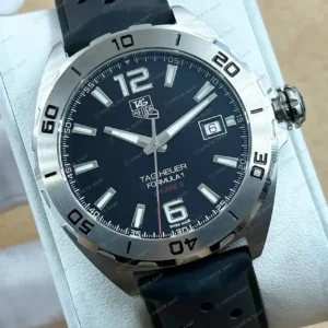 TAG Heuer Aquaracer Siyah Kadran Kauçuk Gece Super Clone ETA Saat TAG0118 Saat kırp kapak