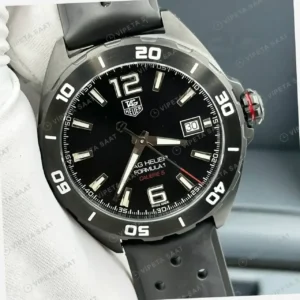 TAG Heuer Aquaracer Siyah Kadran Kauçuk Gece Super Clone ETA Saat kırp kapak