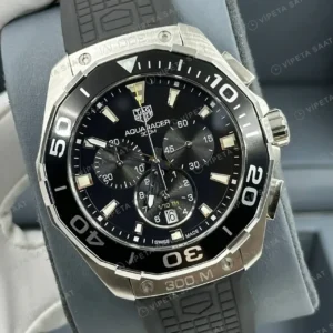TAG Heuer Aquaracer Siyah Kadran Kauçuk Dalış Super Clone ETA Saat kırp kapak