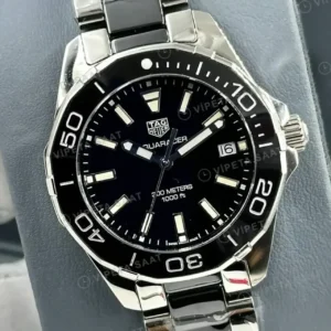 TAG Heuer Aquaracer Siyah Kadran Çelik Super Clone ETA Saat kırp kapak
