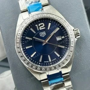 TAG Heuer Aquaracer Mavi Elmas Taşlı Özel Super Clone ETA Saat kırp kapak