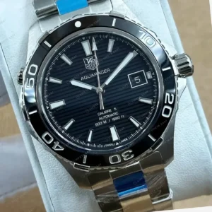 TAG Heuer Aquaracer Çelik Arka Kapak Görsel Super Clone ETA Saat kırp kapak
