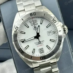 TAG Heuer Aquaracer Beyaz Kadran Çelik Super Clone ETA Saat kırp kapak