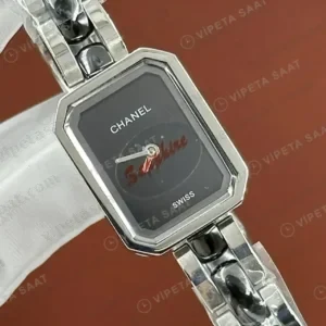 Chanel Premiere Siyah Kadran Zincir Super Clone ETA Saat kırp kapak