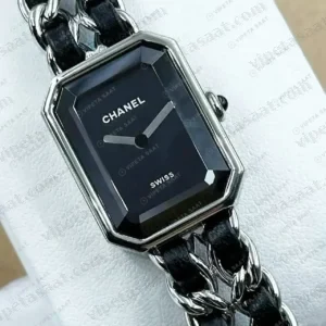 Chanel Premiere Siyah Kadran Zincir Gece Super Clone ETA Saat kırp kapak