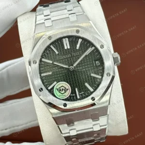 Audemars Piguet 15500ST Yeşil Kadranlı Super Clone ETA Saat kırp kapak