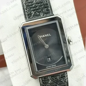 Chanel Boy-Friend Siyah Kadran Tweed Mini Super Clone ETA Saat kırp kapak