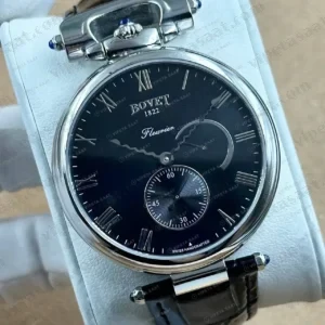Bovet Fleurier Siyah Kadran Deri Super Clone ETA Saat kırp kapak