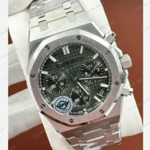 Audemars Piguet 26470ST Yeşil Kadranlı Kronograf Bilezik Super Clone ETA Saat kırp kapak