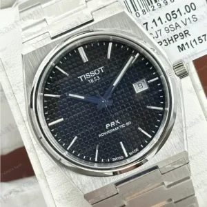 Tissot PRX Mavi Kadran Çelik Lacivert Super Clone ETA Saat kırp kapak