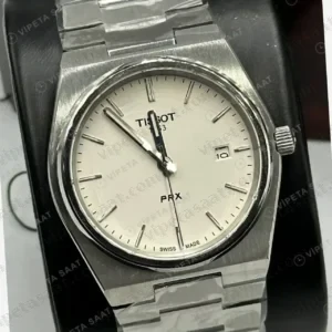 Tissot PRX Krem Kadran Çelik Super Clone ETA Saat kırp kapak