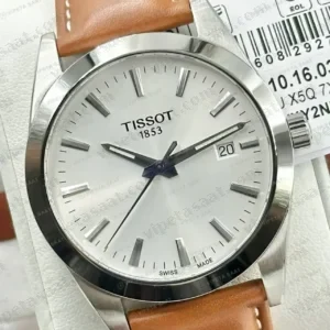 Tissot Le Locle Beyaz Kadran Kahve Deri Super Clone ETA Saat kırp kapak