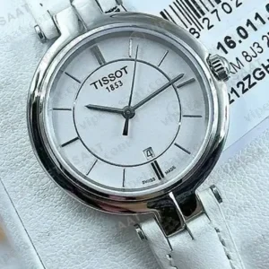 Tissot Lady Beyaz Sedef Kadran Deri Super Clone ETA Saat kırp kapak