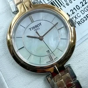 Tissot Lady Beyaz Sedef Altın Çift Renk Super Clone ETA Saat kırp kapak